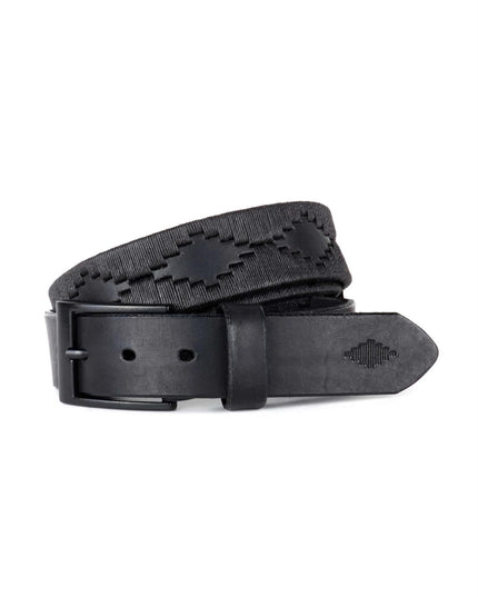 Embroidered Pampa Belt - Black