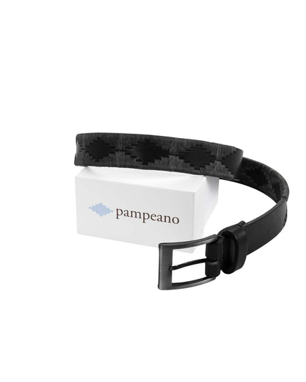 Embroidered Pampa Belt - Black