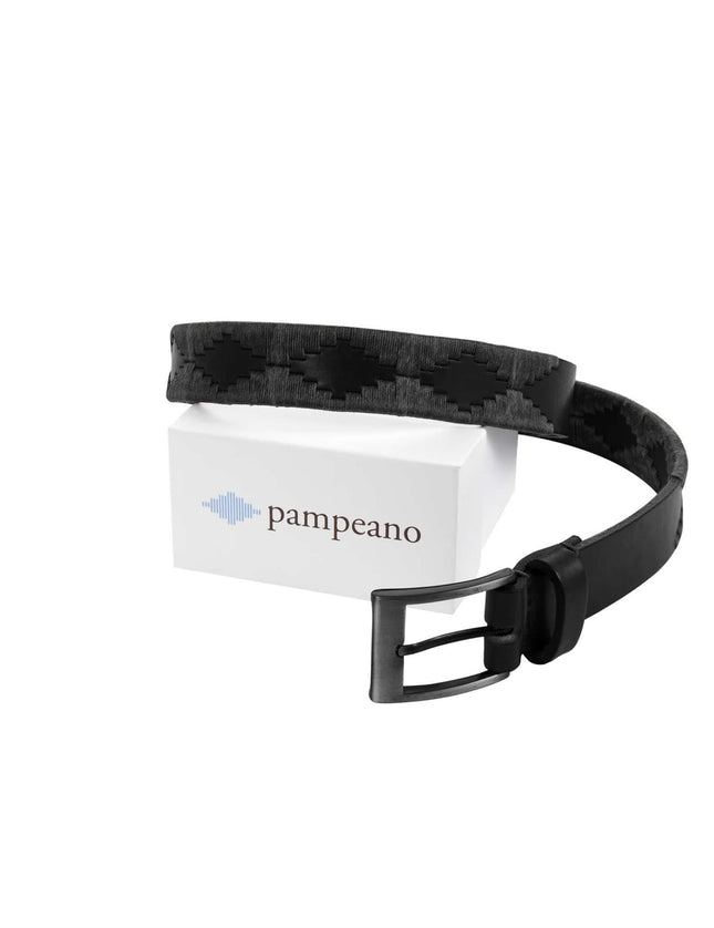 Embroidered Pampa Belt - Black