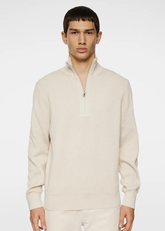 J.Lindeberg Alex Half Zip Knitted Sweater - Mandy