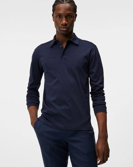 J.Lindeberg Asher Long Sleeve Polo - Mandy