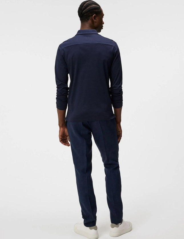 J.Lindeberg Asher Long Sleeve Polo - Mandy