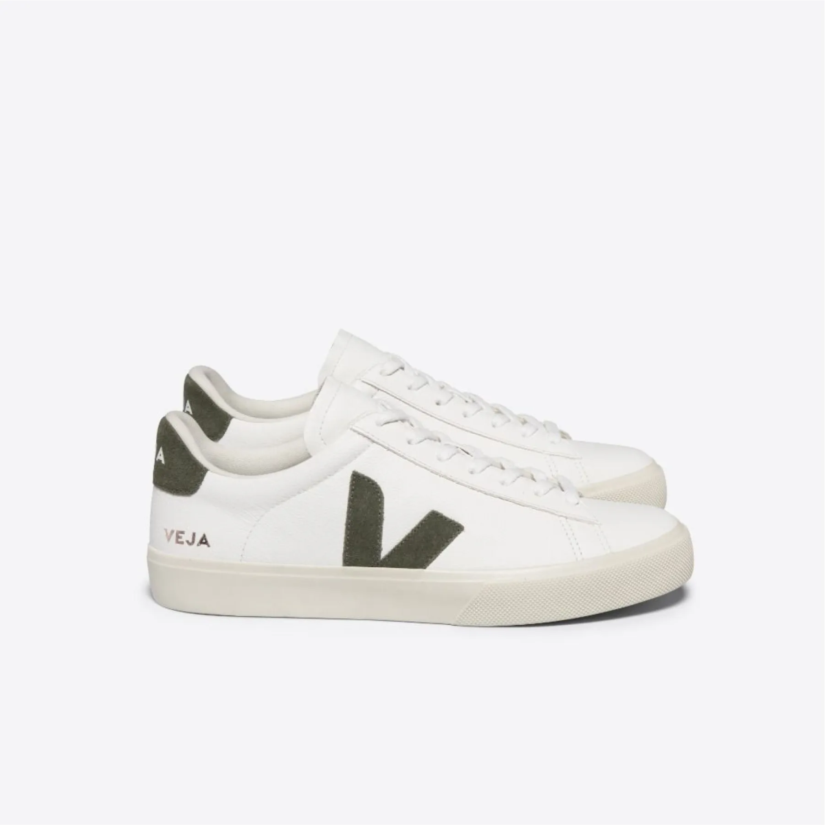 Veja Campo Leather White Kaki - Mandy