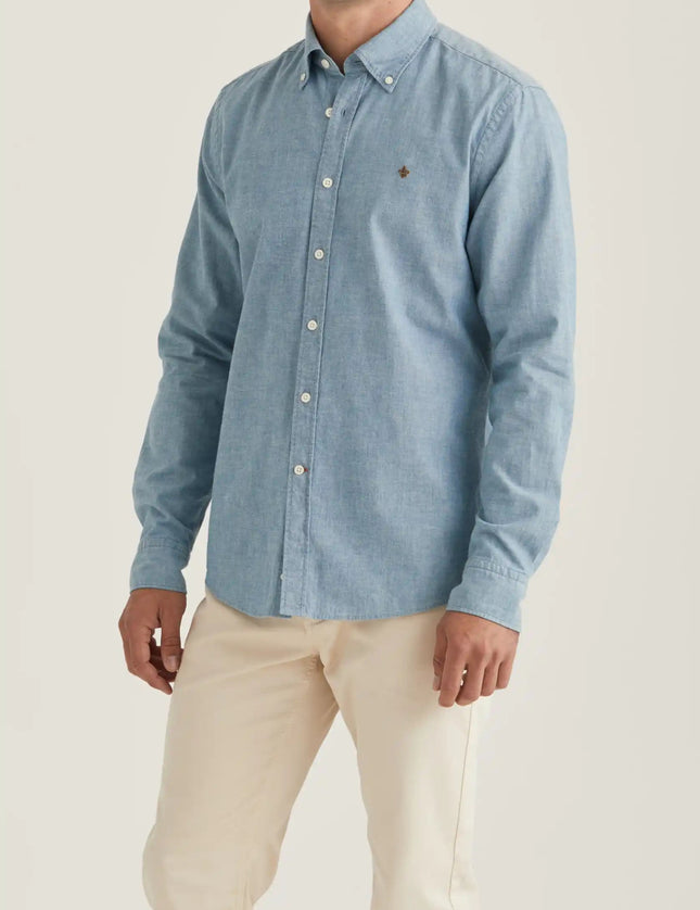 Morris Stockholm Chambray Slim - Mandy