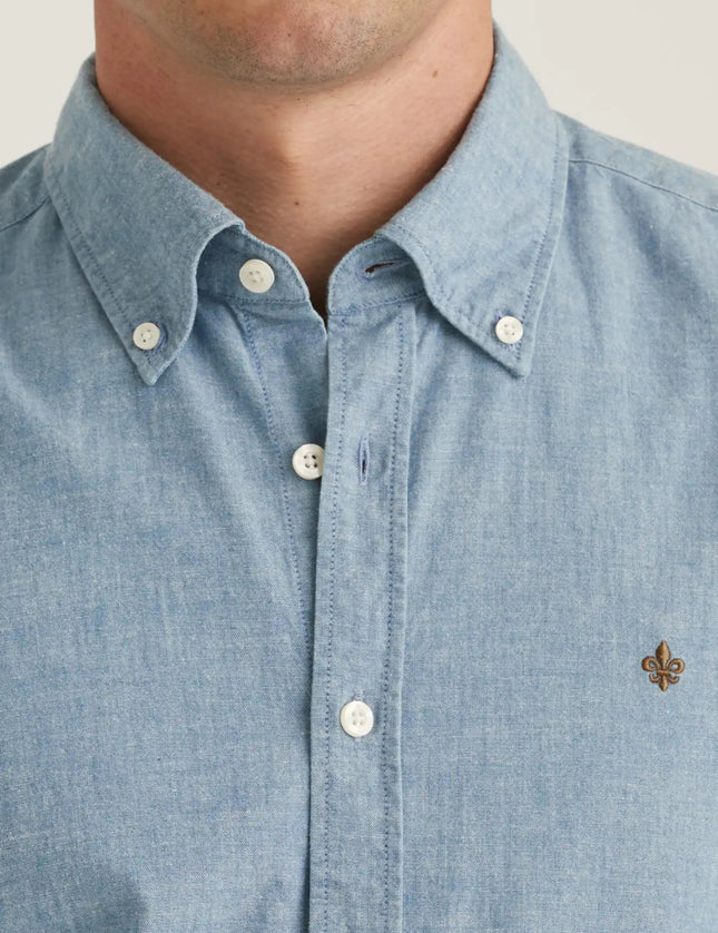 Morris Stockholm Chambray Slim - Mandy