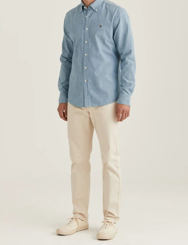 Morris Stockholm Chambray Slim - Mandy