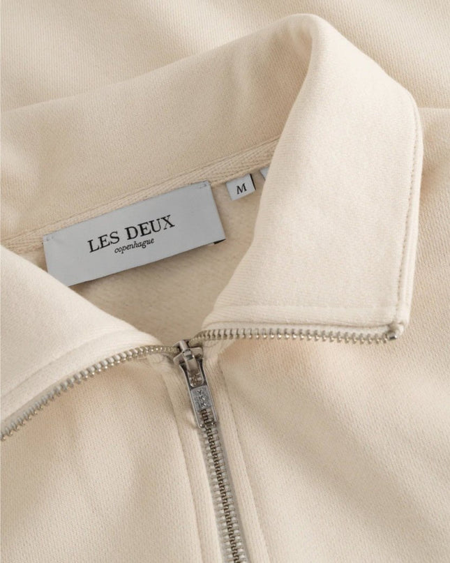 Les Deux Crew Half - Zip Sweatshirt - Mandy