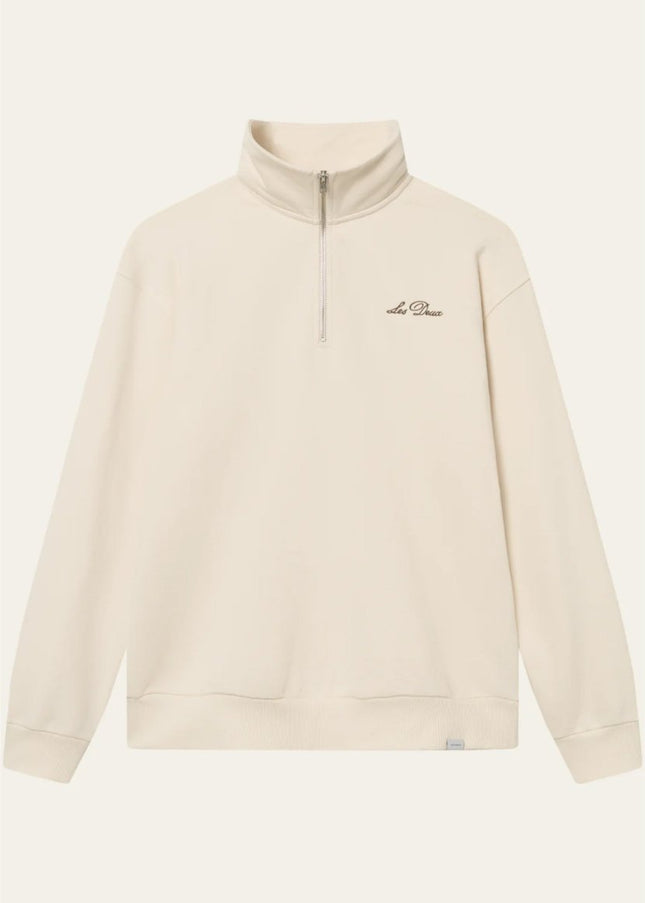 Les Deux Crew Half - Zip Sweatshirt - Mandy