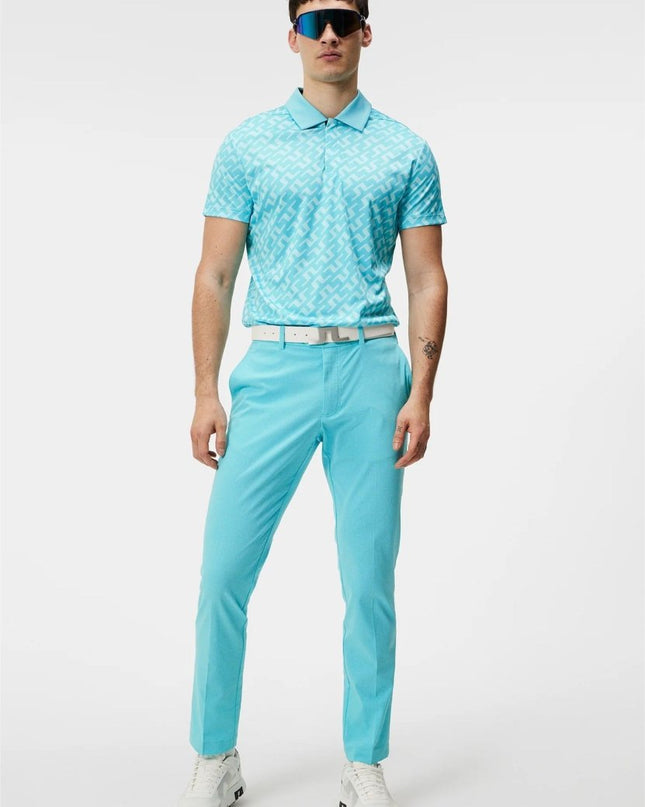 J.Lindeberg Dario Print Regular Fit Polo - Mandy