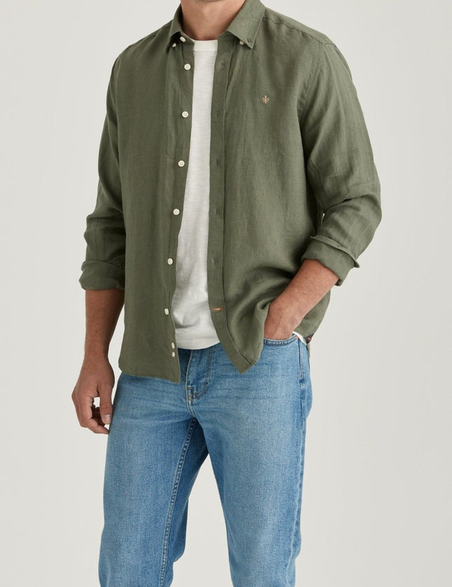 Morris Stockholm Douglas Linen Shirt - Mandy