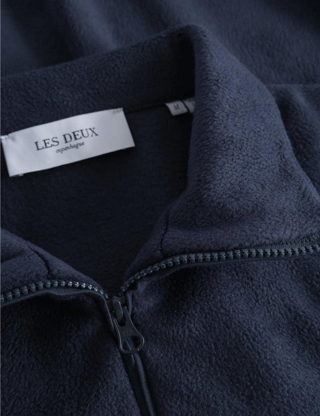 Les Deux Duke fleece halfzip sweatshirt - Mandy