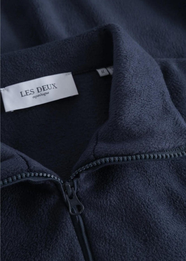 Les Deux Duke fleece halfzip sweatshirt - Mandy