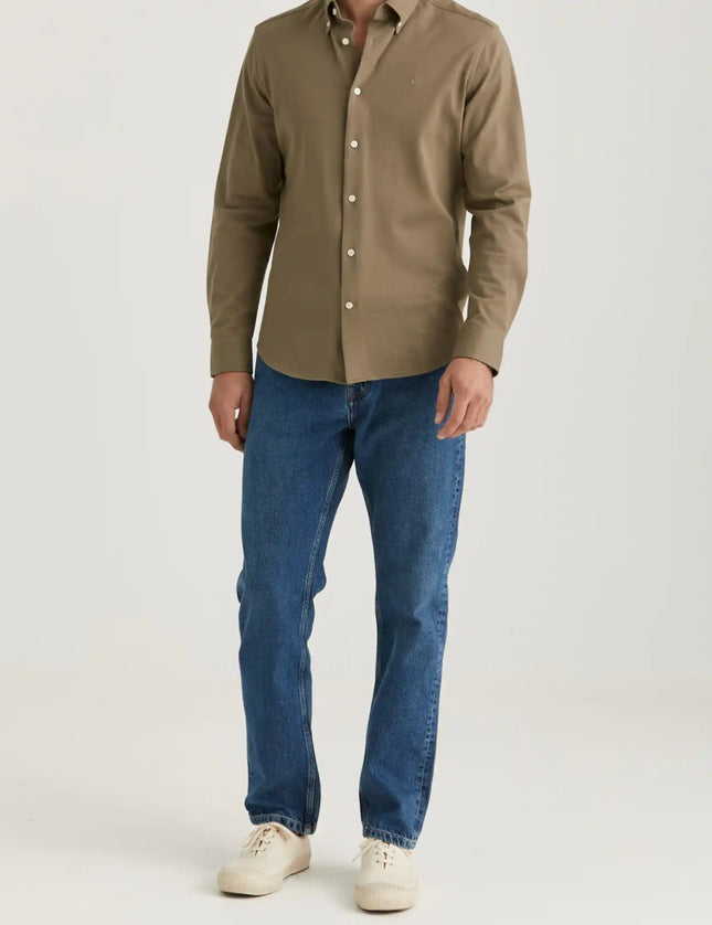 Morris Stockholm Eddie Pique Shirt - Mandy