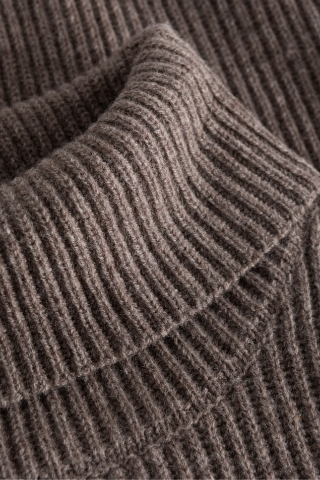 Les Deux Eddie Wool Rib Rollneck - Mandy