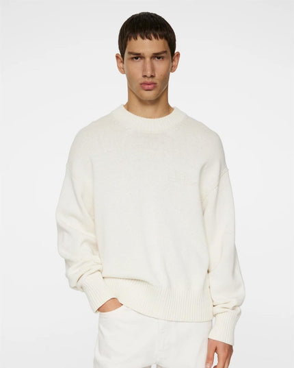 J.Lindeberg Eddy Cotton Wool Crew Neck - Mandy