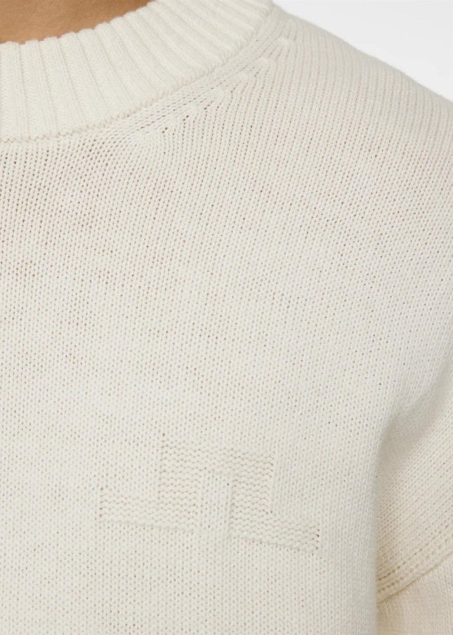 J.Lindeberg Eddy Cotton Wool Crew Neck - Mandy