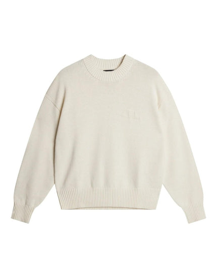 J.Lindeberg Eddy Cotton Wool Crew Neck - Mandy