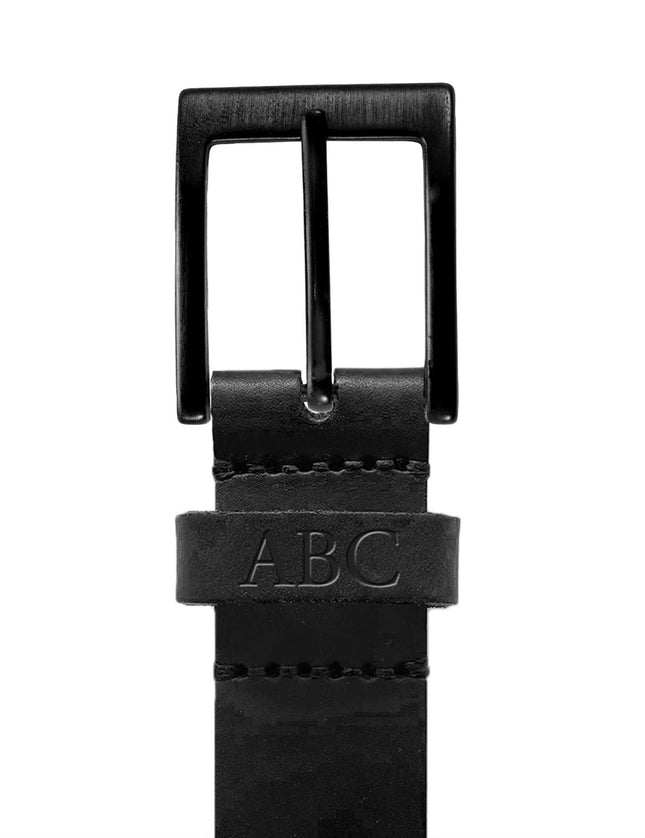 Embroidered Pampa Belt - Black