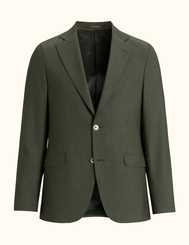 Oscar Jacobson Ego Slim Fit Sharkskin Blazer - Mandy