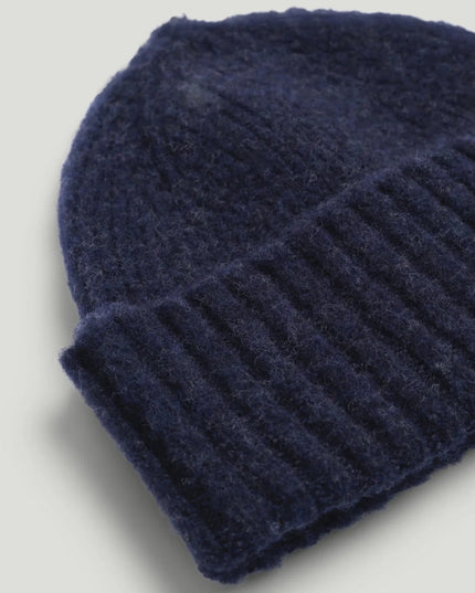 Fishtail Fishtail Shaggy Beanie - Navy - Mandy