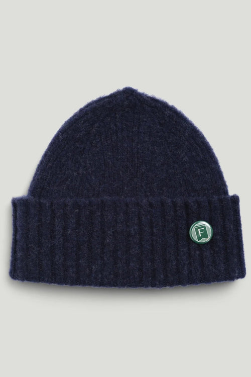 Fishtail Fishtail Shaggy Beanie - Navy - Mandy