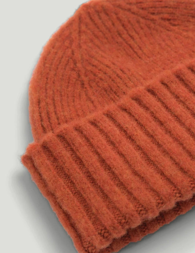 Fishtail Fishtail Shaggy Beanie - Rust - Mandy