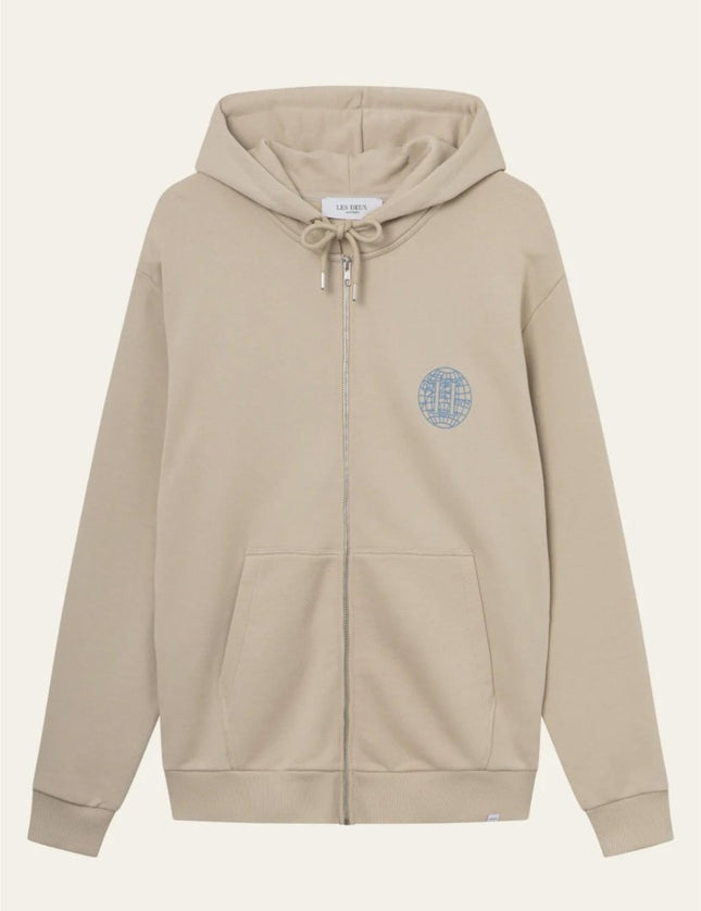 Les Deux Globe Zipper Hoodie - Mandy