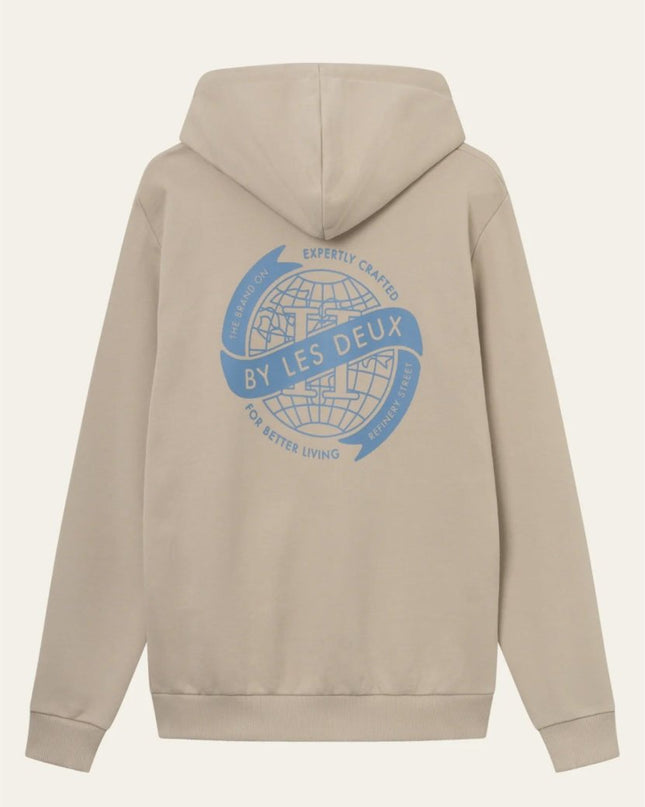 Les Deux Globe Zipper Hoodie - Mandy