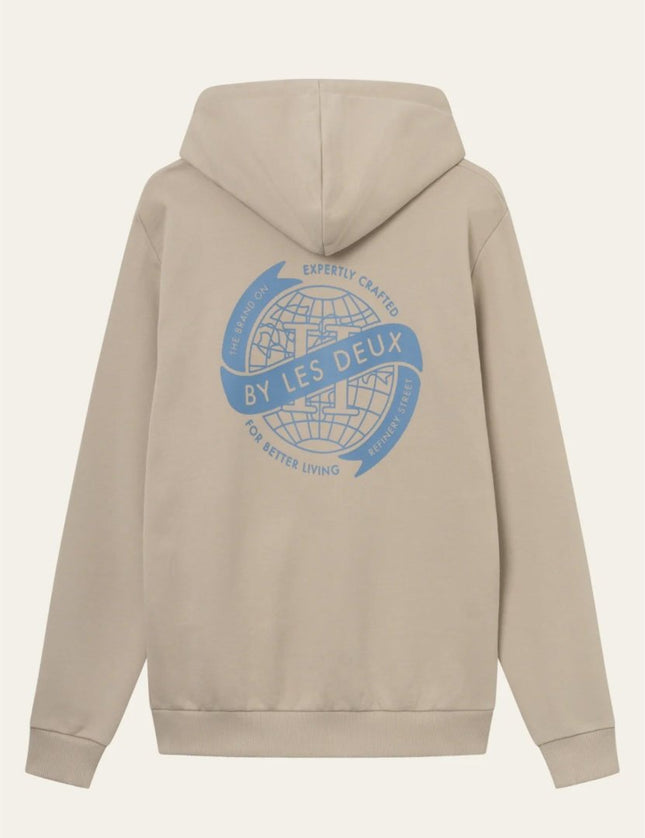 Les Deux Globe Zipper Hoodie - Mandy