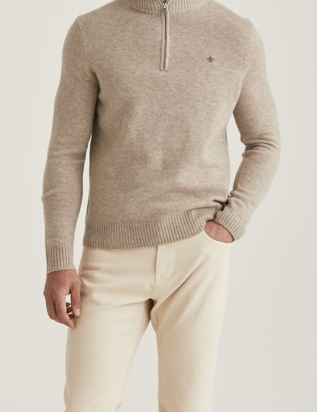 Morris Stockholm Hertford Half Zip - Mandy