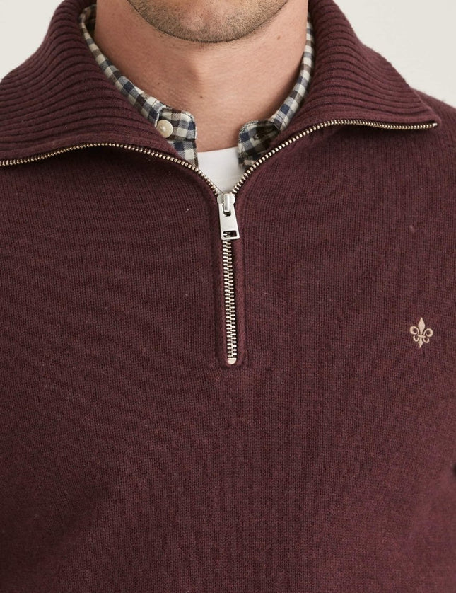 Morris Stockholm Hertford Half Zip - Mandy