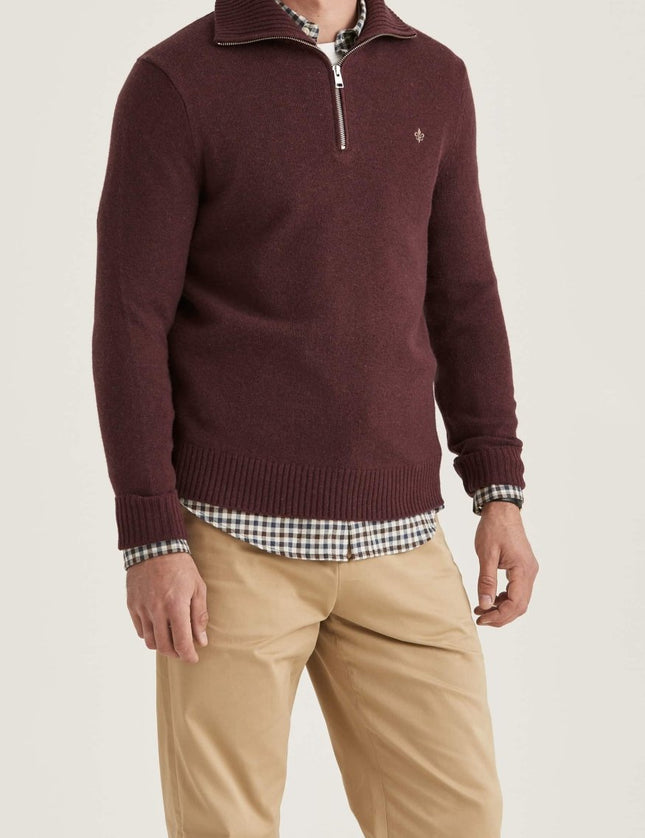 Morris Stockholm Hertford Half Zip - Mandy