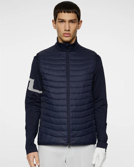 J.Lindeberg Holden Quilt Hybrid Vest - Mandy