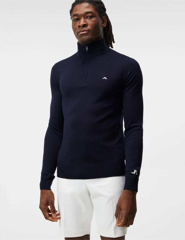 J.Lindeberg Kian Zipped Golf Sweater - Mandy