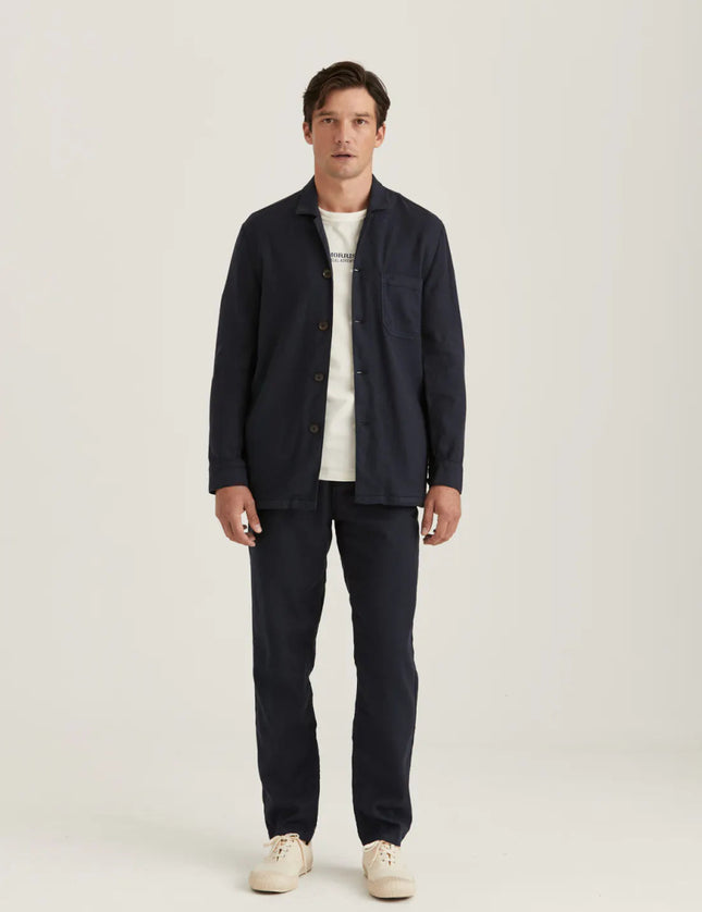 Morris Stockholm Linen Shirt Jacket - Mandy