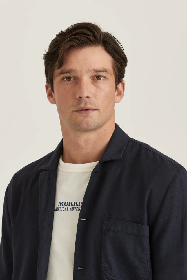 Morris Stockholm Linen Shirt Jacket - Mandy