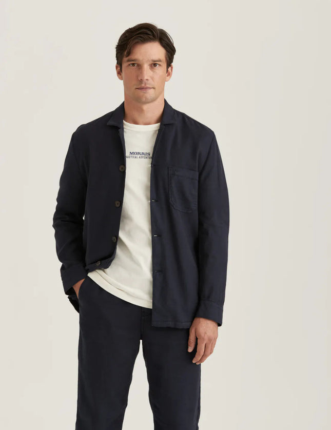 Morris Stockholm Linen Shirt Jacket - Mandy