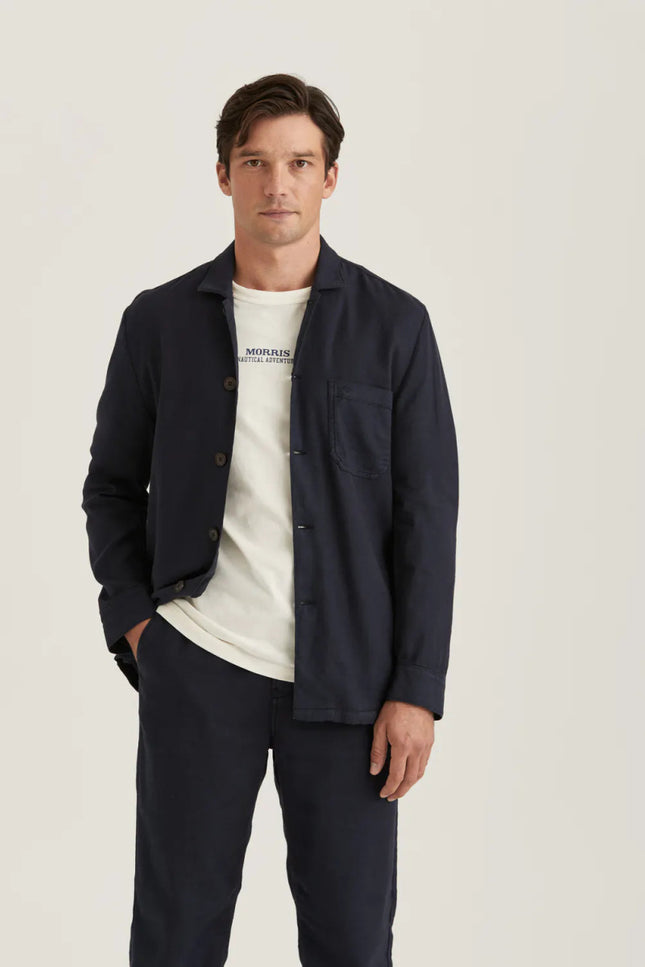 Morris Stockholm Linen Shirt Jacket - Mandy