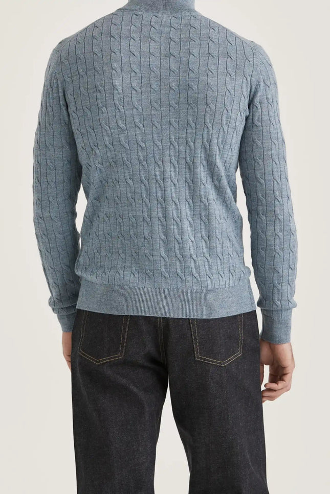 Morris Stockholm Merino Cable John Zip - Mandy