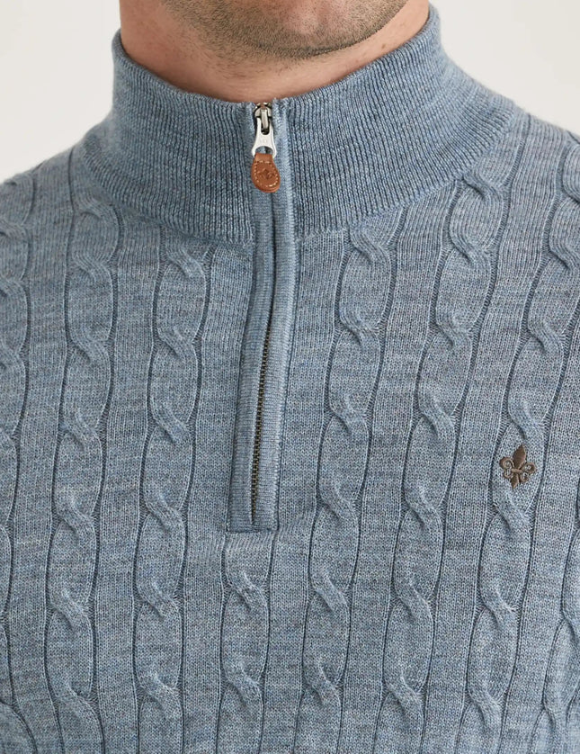 Morris Stockholm Merino Cable John Zip - Mandy