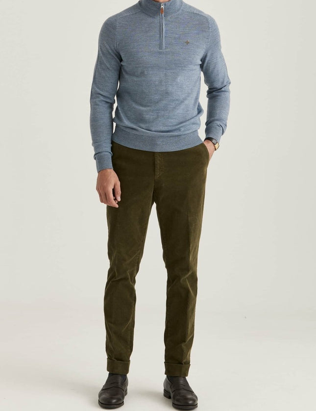 Morris Stockholm Merino John Zip - Mandy