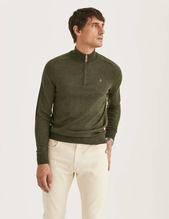 Morris Stockholm Merino John zip - Mandy