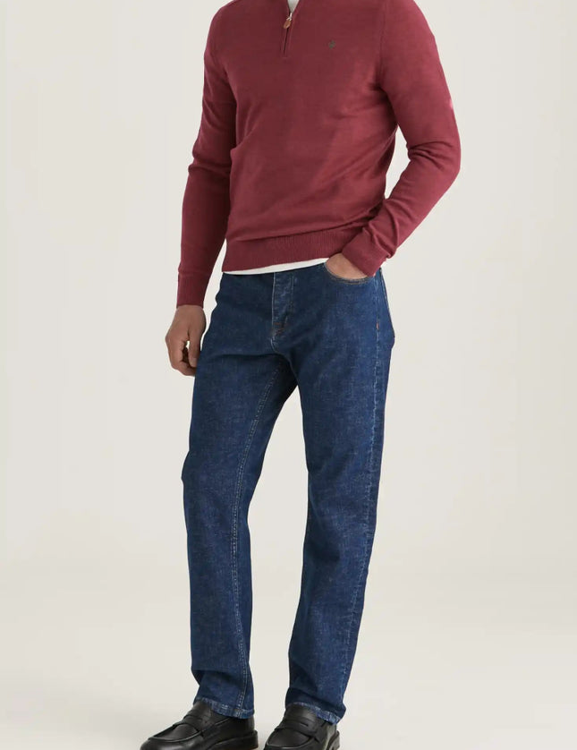 Morris Stockholm Merino John Zip - Mandy