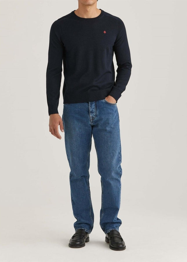 Morris Stockholm Merino vneck - Mandy