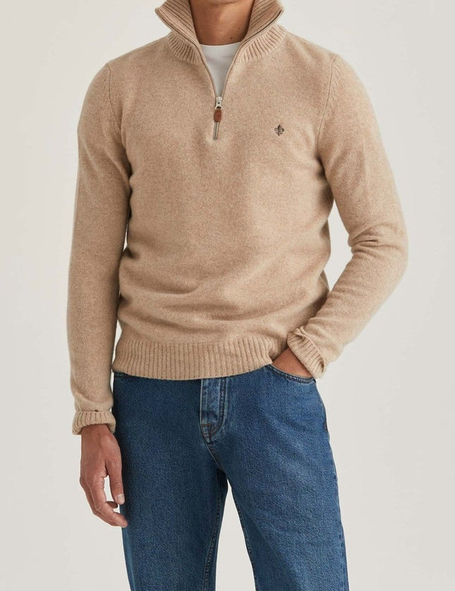 Morris Stockholm Newton half zip - Mandy