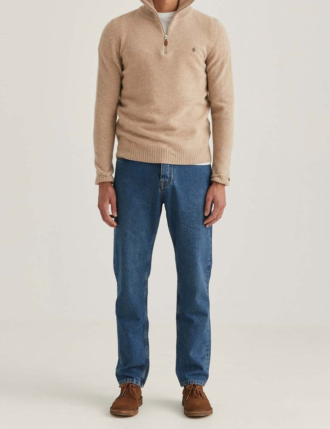 Morris Stockholm Newton half zip - Mandy