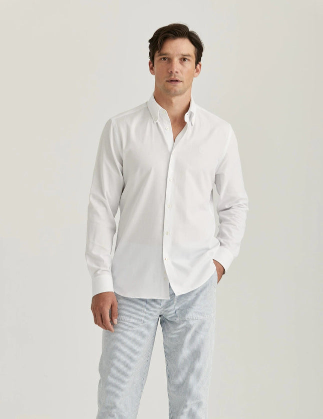 Morris Stockholm Pinpoint oxford shirt slim - Mandy