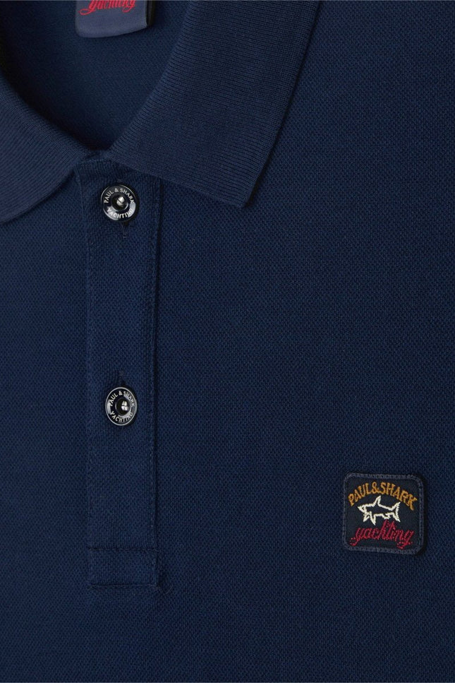 Paul & Shark Pique polo with iconic badge - Mandy