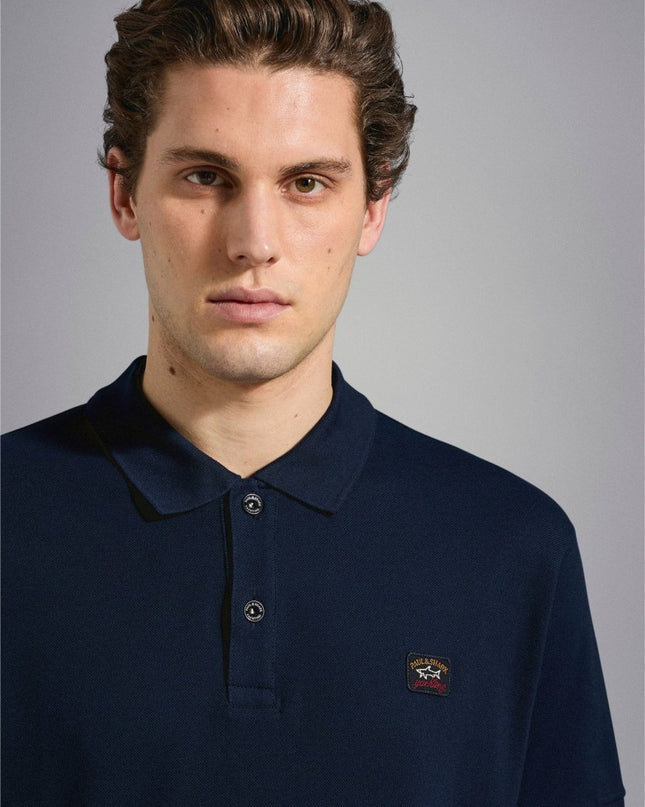 Paul & Shark Pique polo with iconic badge - Mandy