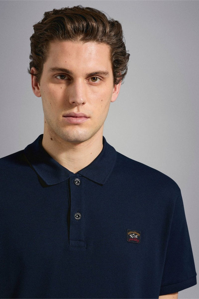 Paul & Shark Pique polo with iconic badge - Mandy